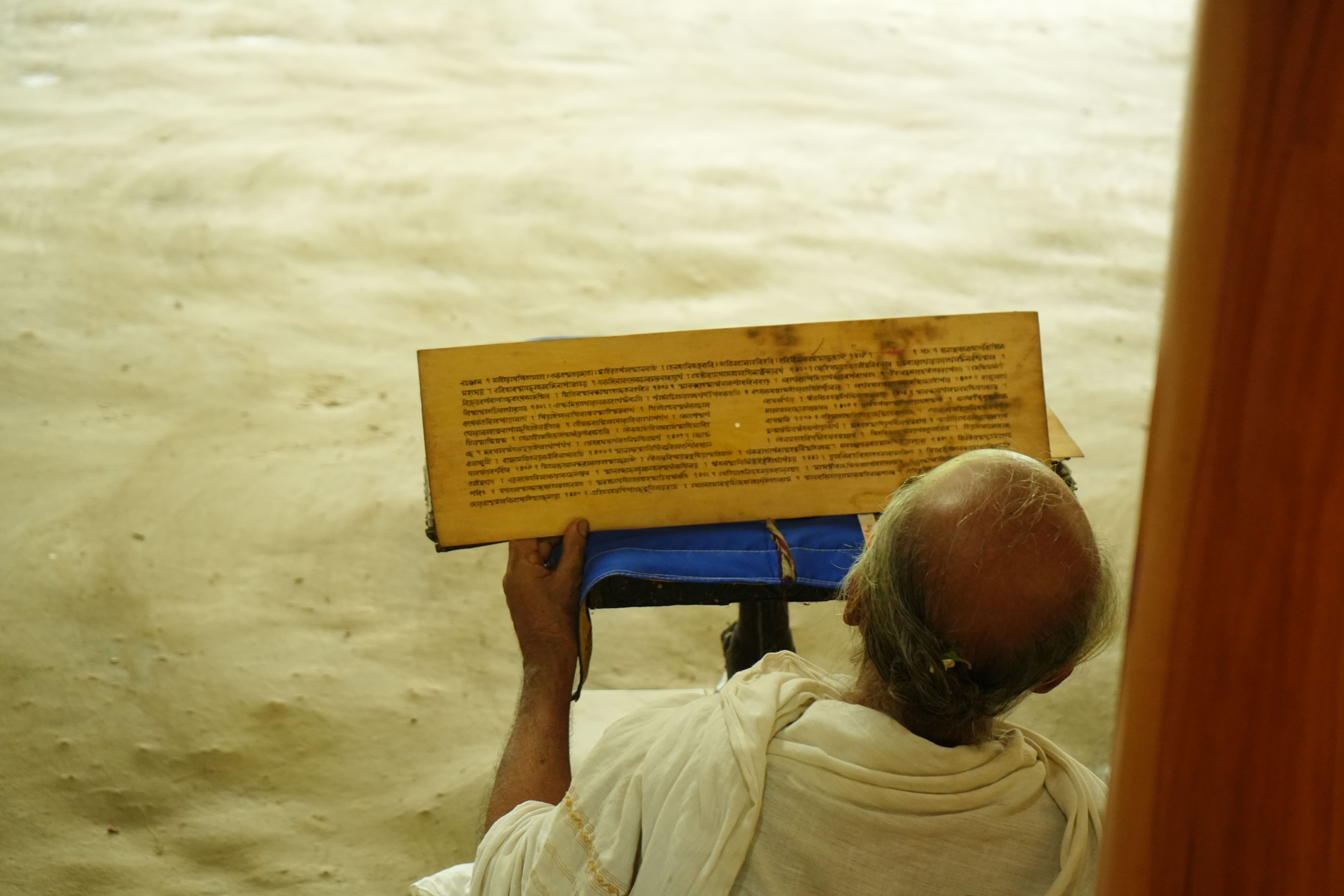 Inside a monk's home in Majuli
