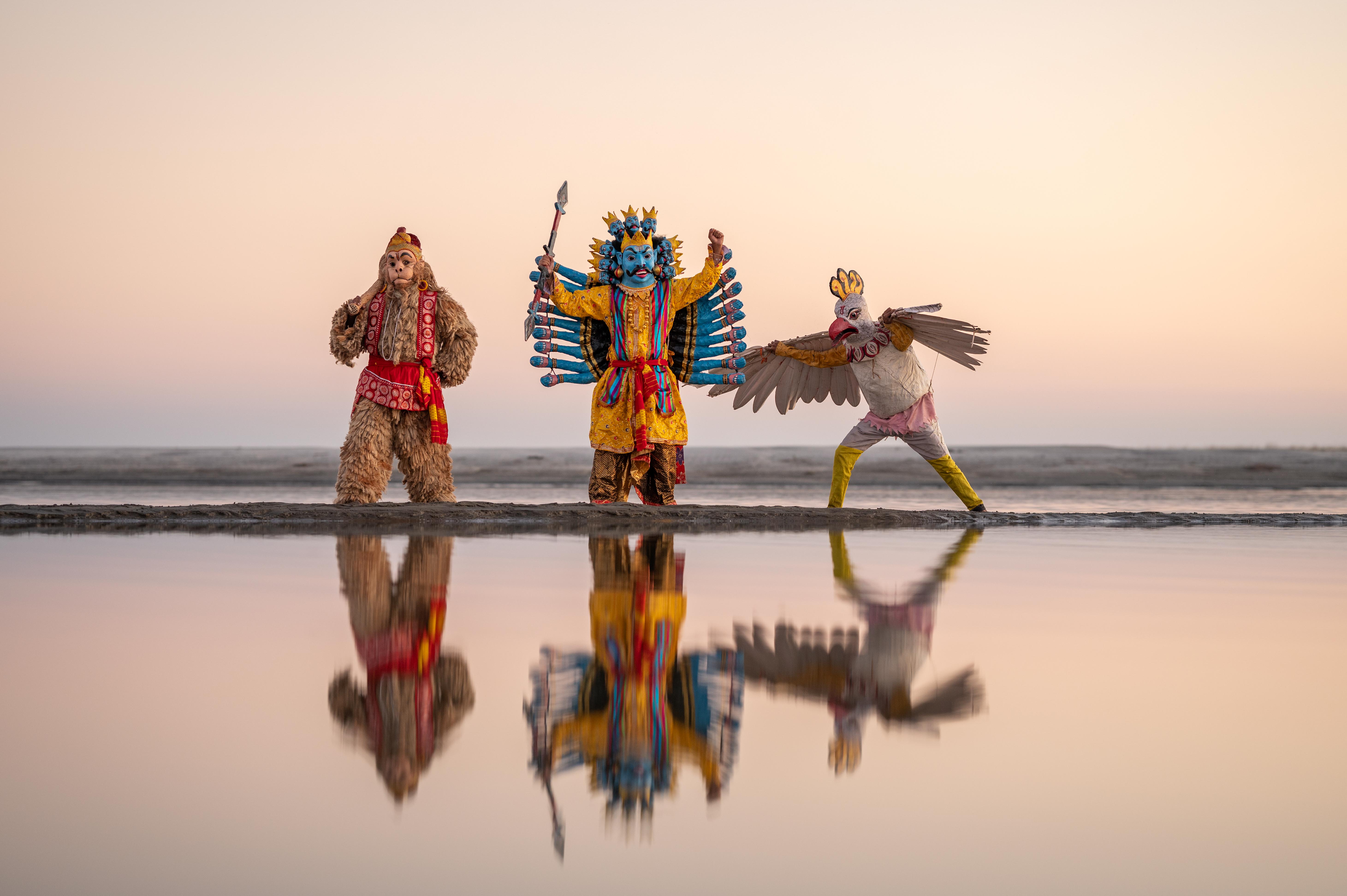 Traditional mask performance in Majuli